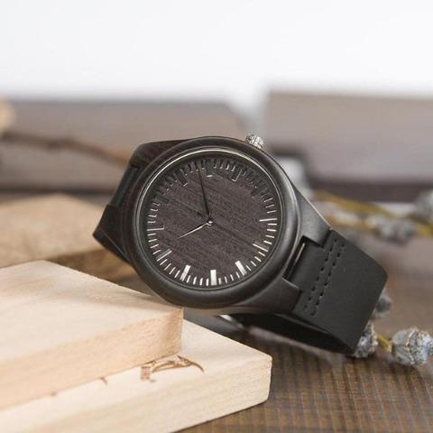 Dad To Son - Always Remember How Much I Love You - Engraved Wooden Watch