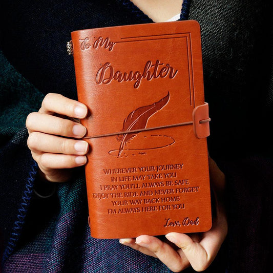 Dad  To Daughter  - ENJOY THE RIDE - Vintage Journal