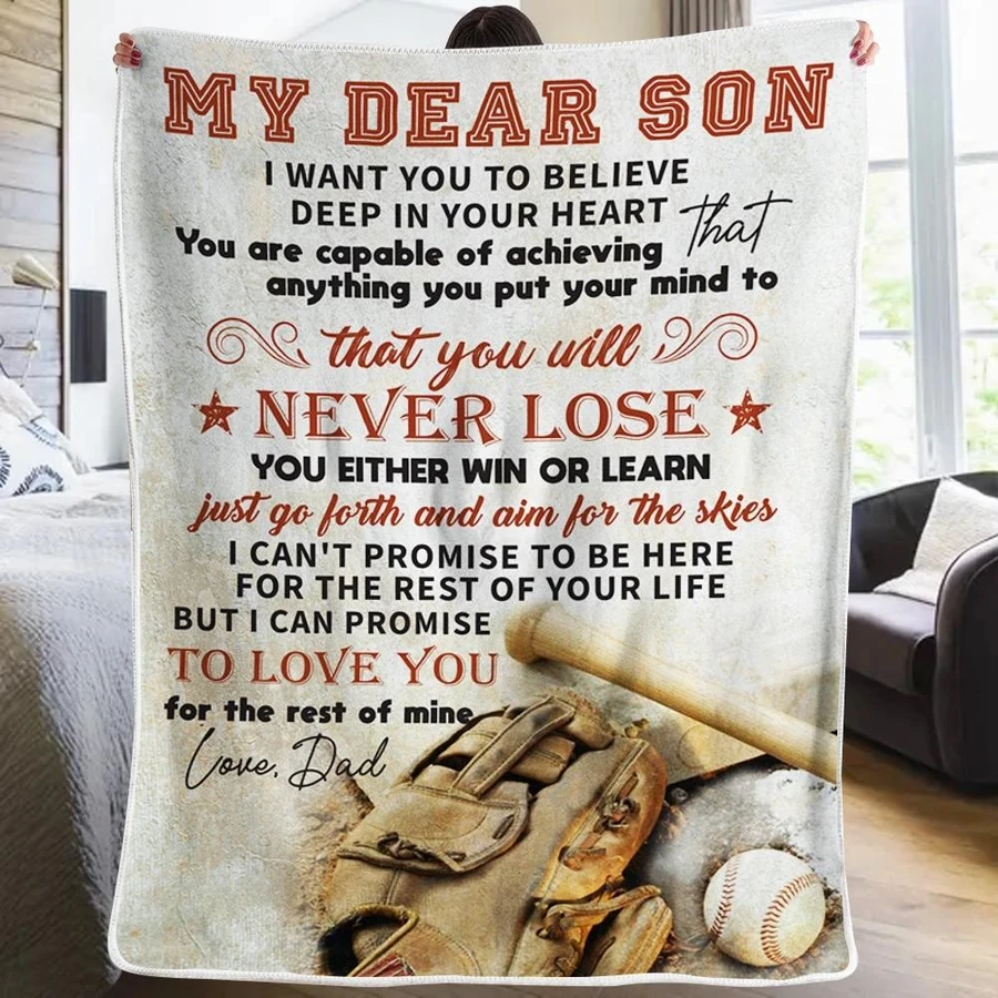 50% OFF Best Gift-Dad To Son - Aim For The Skies - Blanket