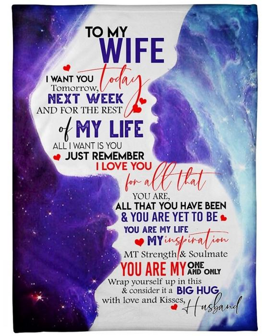 50% OFF Best Gift -Husband To Wife - My Happy Ending - Blanket