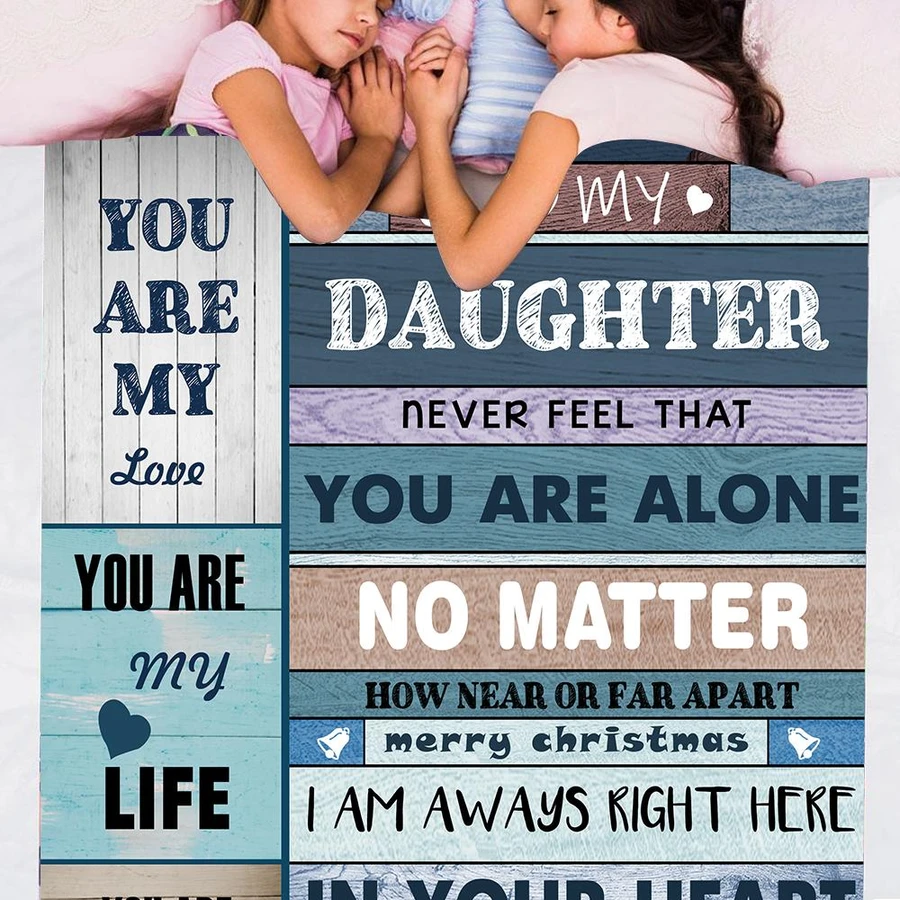 50% OFF Best Gift-Mom To my Daughter - Never Feel That You're Alone -Blanket