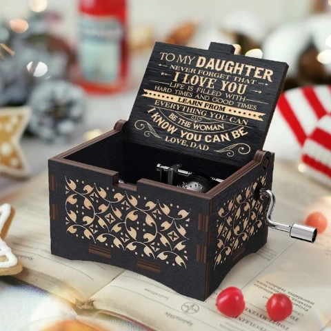 Dad To Daughter - Never Forget That I Love You - Black Music Box