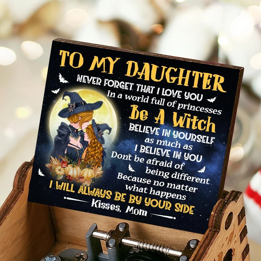 Halloween Hot Sale-Mom To Dau - Don't Be Afraid Of Being Different - Colorful Music Box