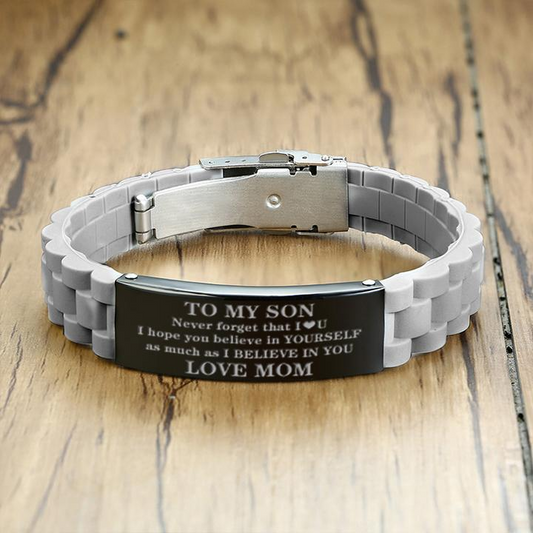 Mom To Son - I hope you believe in YOURSELF - Bracelet