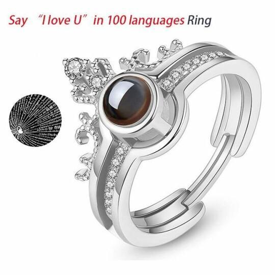 100 Languages "I Love You" Creative Ring, Bracelet And Puzzle Jewelry Box