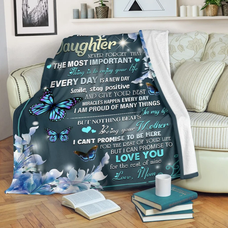 50% OFF Best Gift-Mom To Daughter - I Love You - Blanket