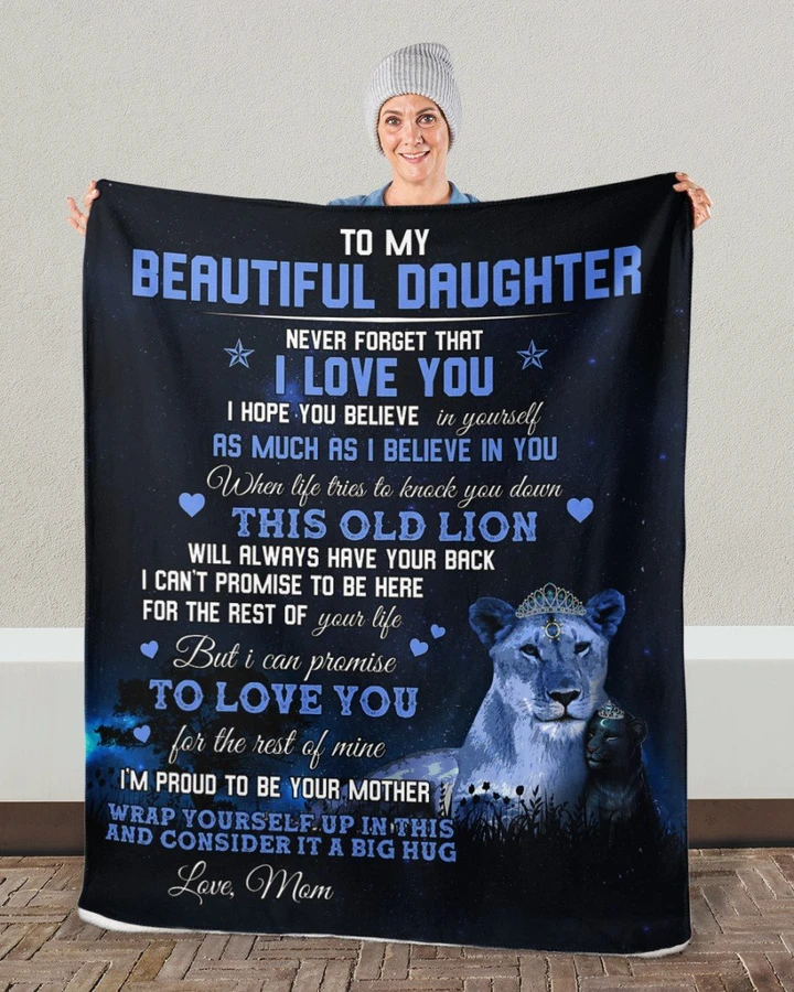 50% OFF Best Gift 🎁 Mom To Daughter, I LOVE YOU - Blanket
