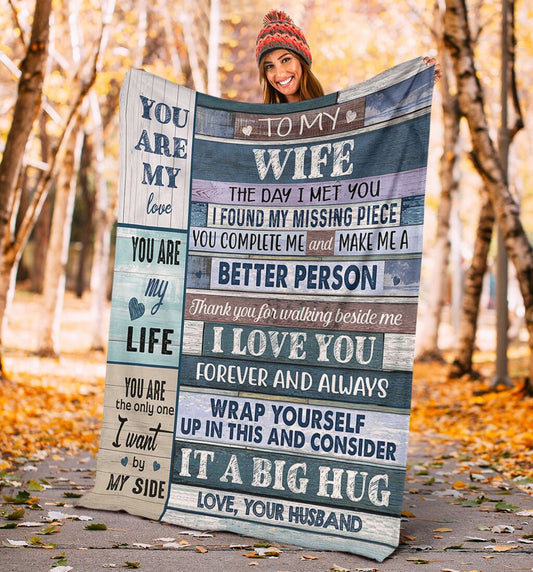 Halloween limited time discount 50%-To my Wife Blanket