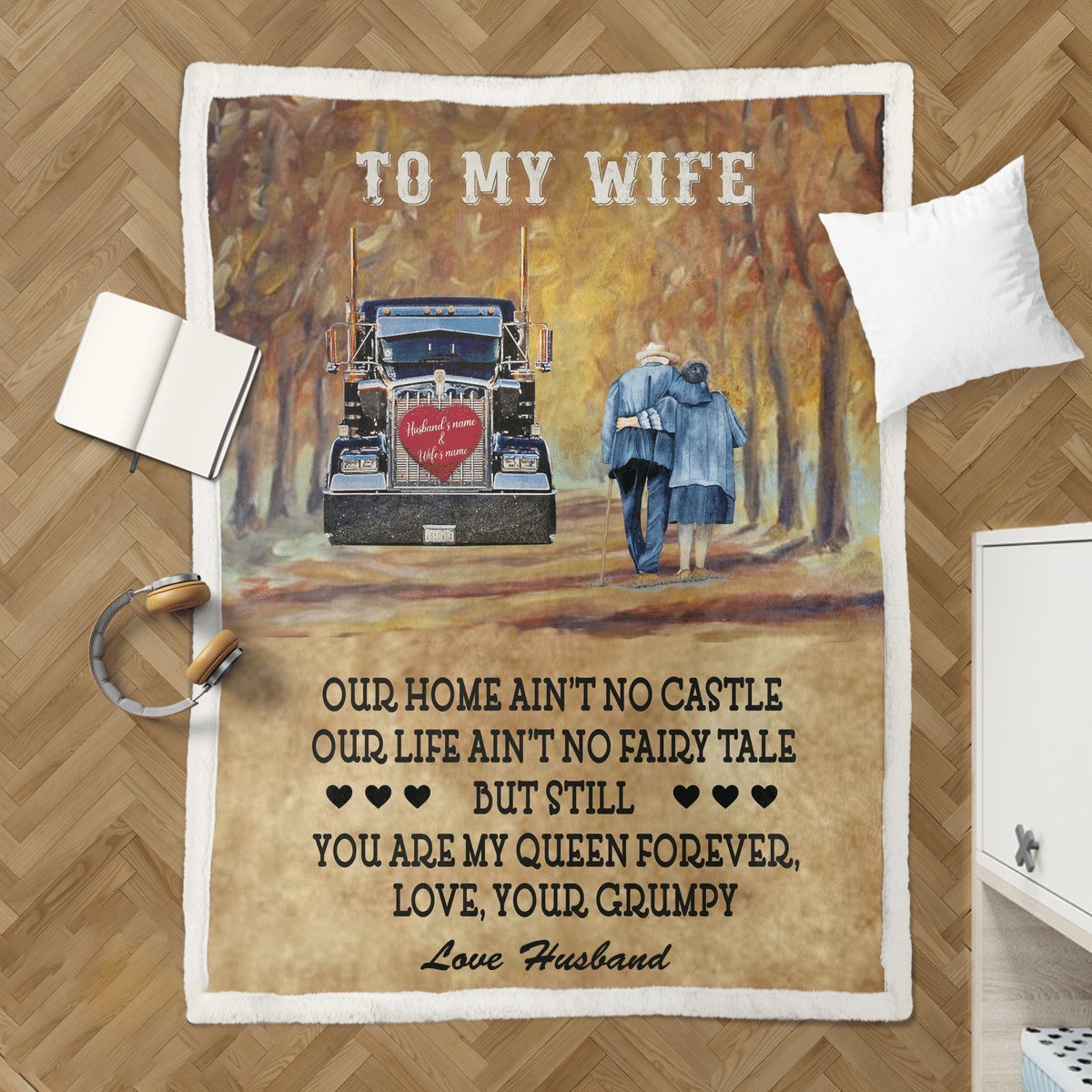 50% OFF Best Gift - Husband To my Wife Blanket