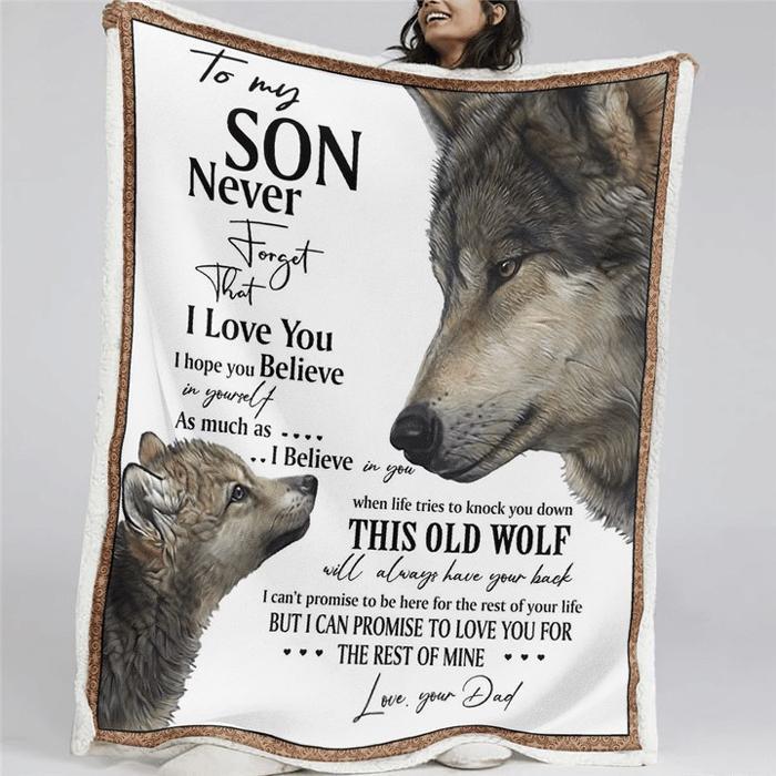 Christmas limited time discount 50%-To my Son, I love you i hope you believe - Blanket