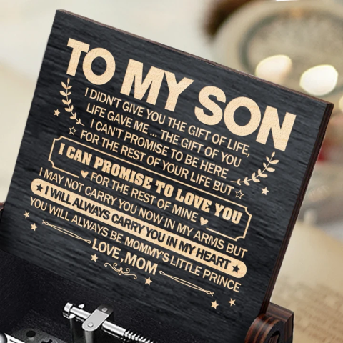 Mom To Son - I Will Always Carry You In My Heart - Black Music Box