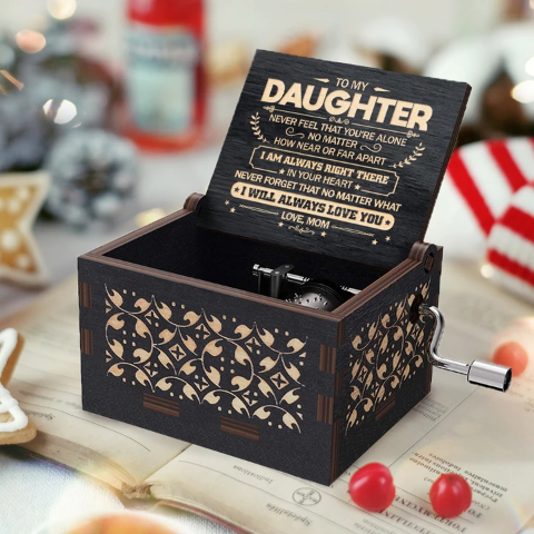 Mom To Daughter ( Never Feel That You're Alone ) Black Music Box