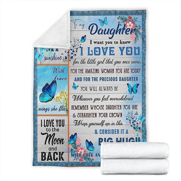 50% OFF Best Gift-To My Daughter, You Are My Sunshine-Blanket