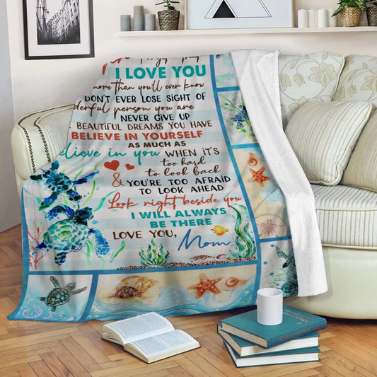50% OFF Best Gift-Mom To Daughter -I will always be there- Blanket