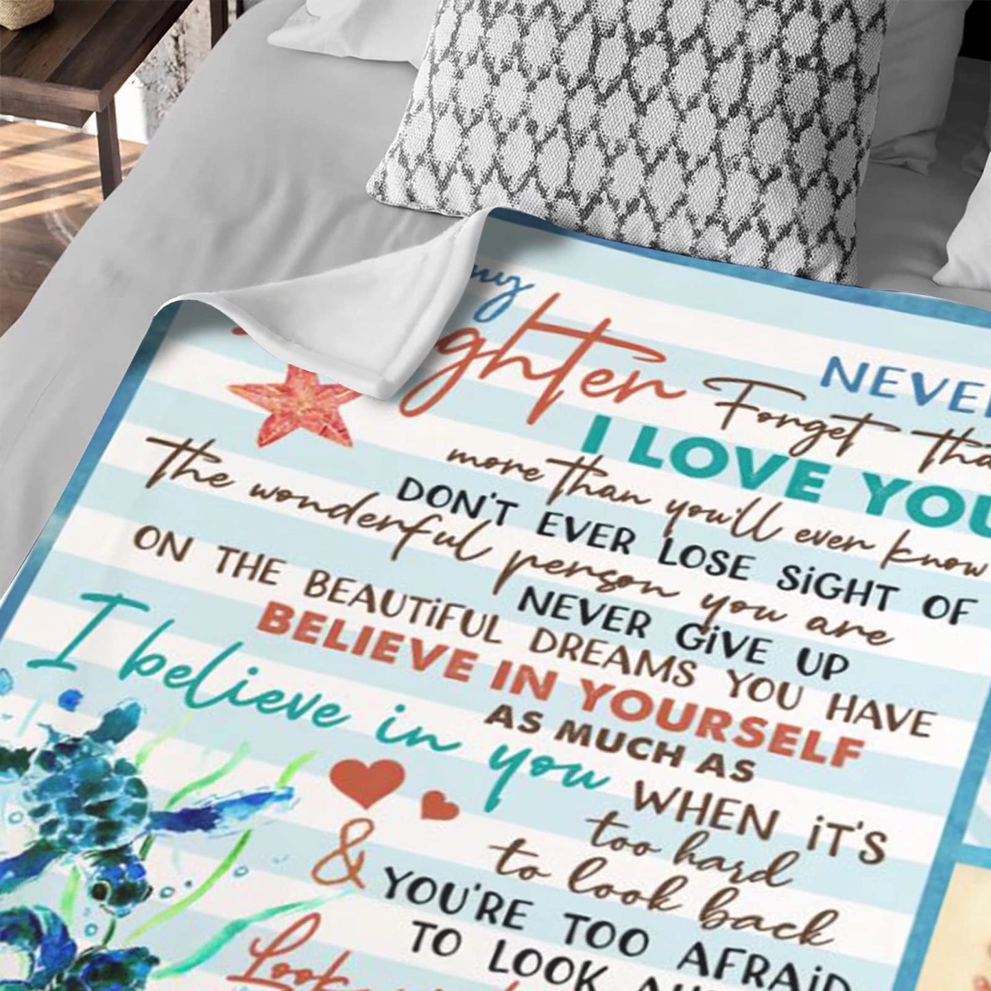 50% OFF Best Gift-Mom To Daughter -I will always be there- Blanket
