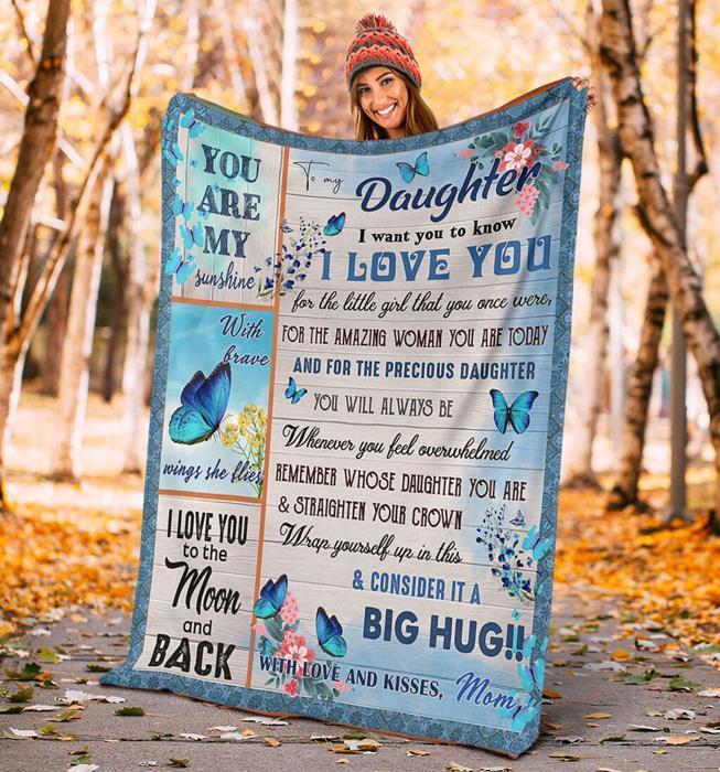 50% OFF Best Gift-To My Daughter, You Are My Sunshine-Blanket