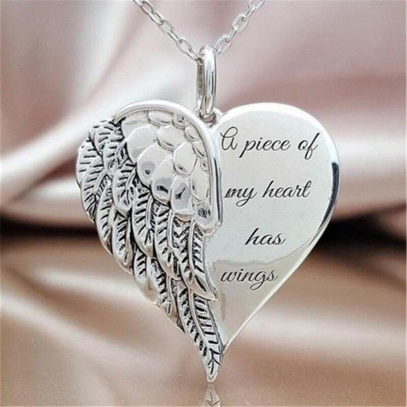 Angel Wings Alloy Pendant Necklace Necklace eprolo 