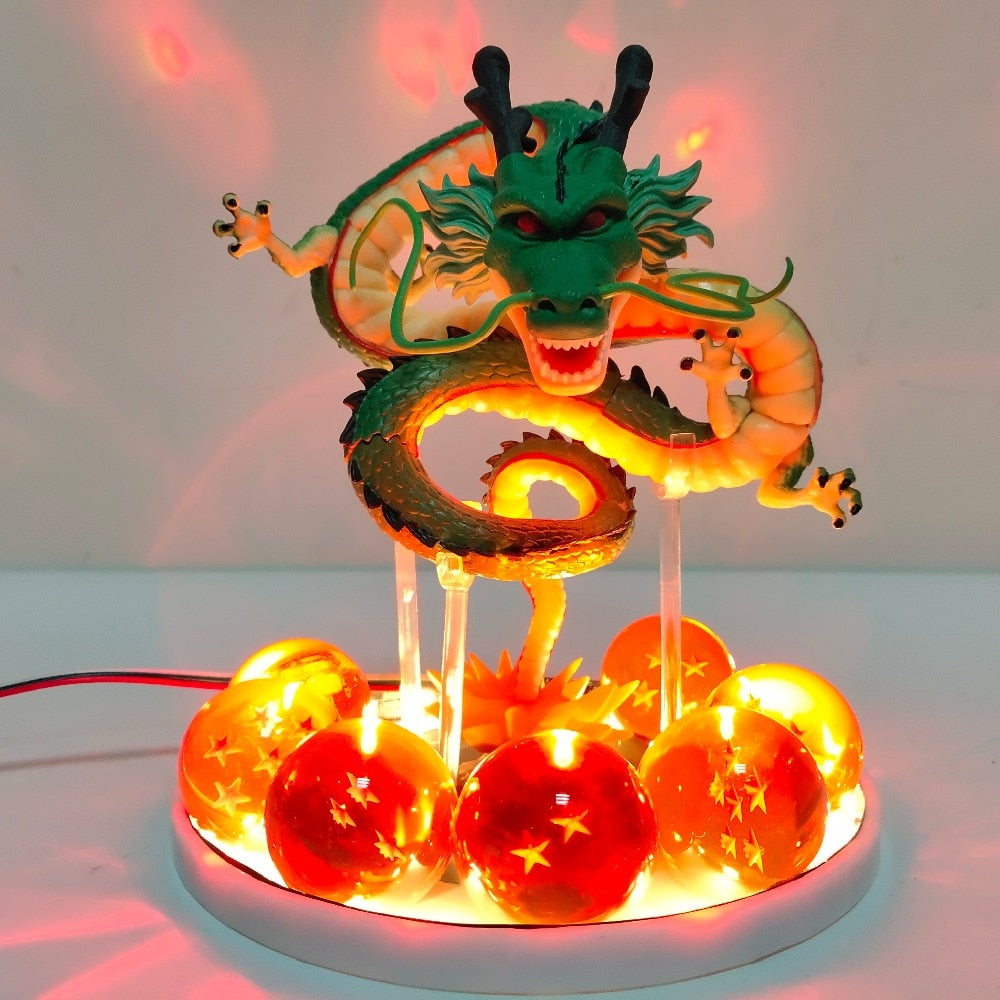 Dragon Ball Anime Shenlong Led Action Figures Night Lights Shenrou Crystal Balls Remote Control Toys