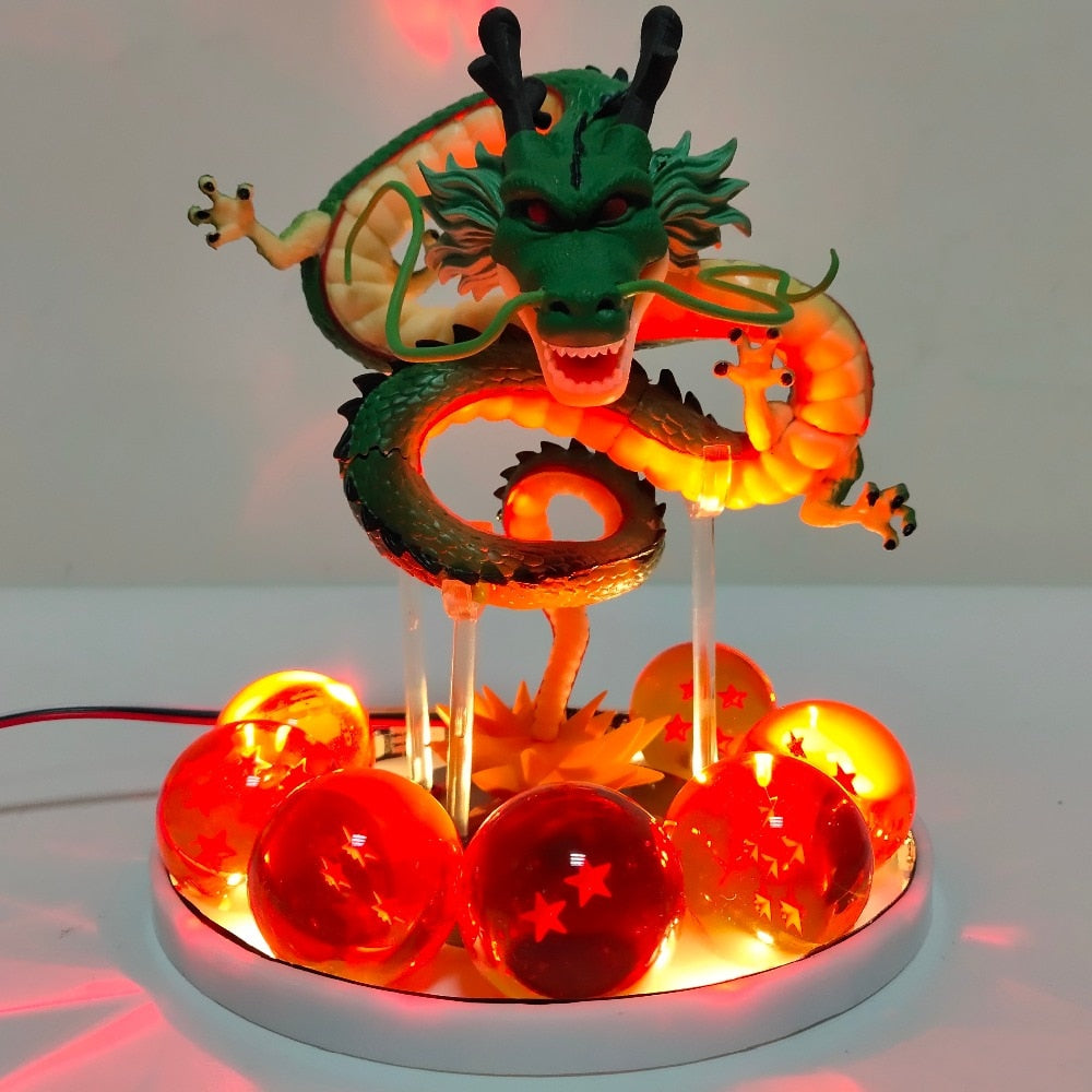 Dragon Ball Anime Shenlong Led Action Figures Night Lights Shenrou Crystal Balls Remote Control Toys