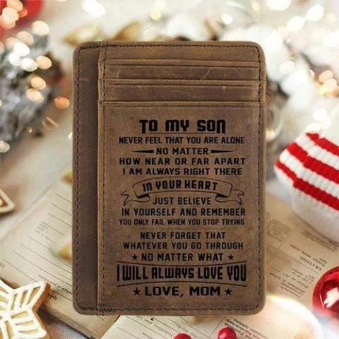 Card Wallet - Son, Mom Will Always Love You