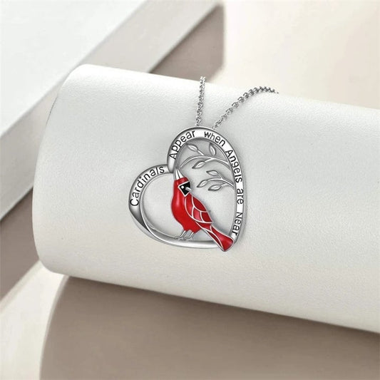 (💝Valentine's Day Sale-50%OFF)Cardinal Heart Pendant Necklace