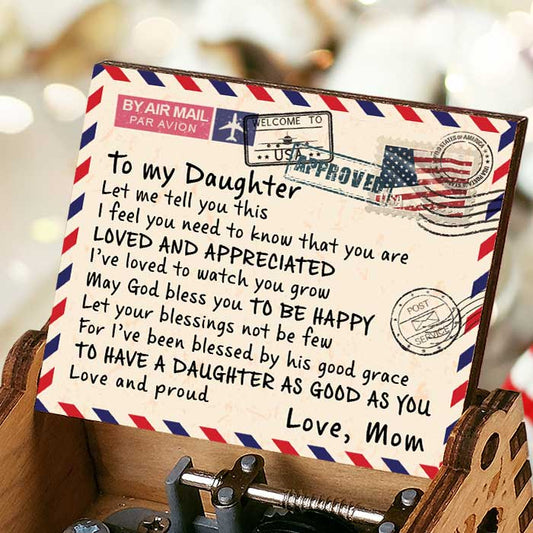 Mom To Daughter🎁 - You're Loved & Appreciated - Colorful Music Box