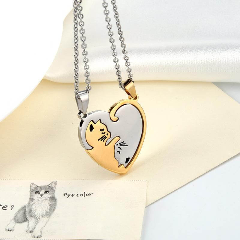 Cat hot sale bff necklace