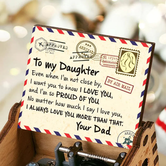 Dad To Daughter🎁 - I'm So Proud Of You - Colorful Music Box
