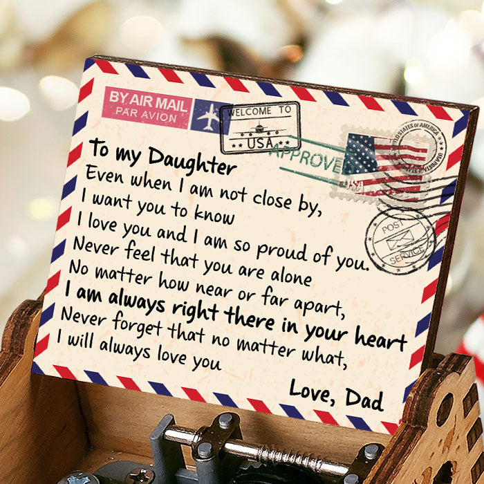 Dad To Daughter-I'm Always Right There In Your Heart - Colorful Music Box