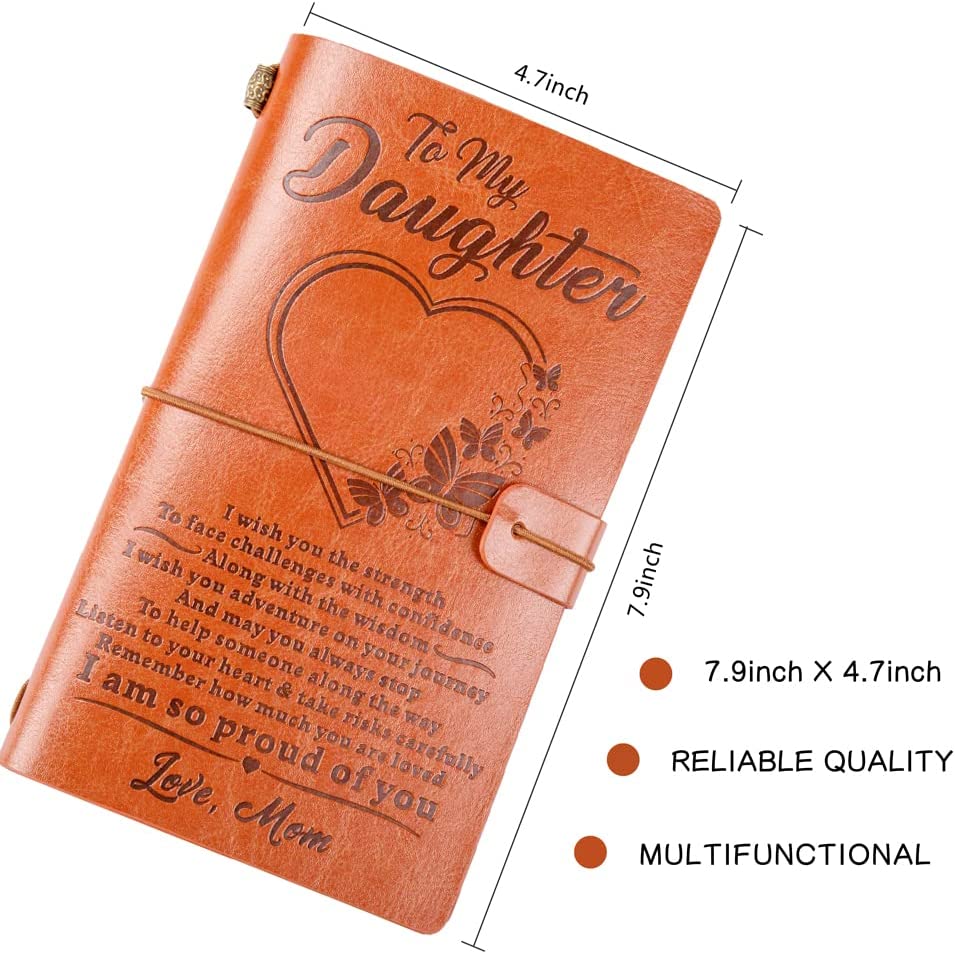 Mom To Daughter  - Remember How Much You Are Loved - Vintage Journal