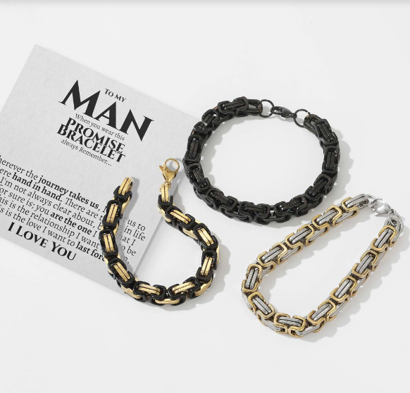 To My Man - I LOVE YOU - Stainless Steel Bracelet
