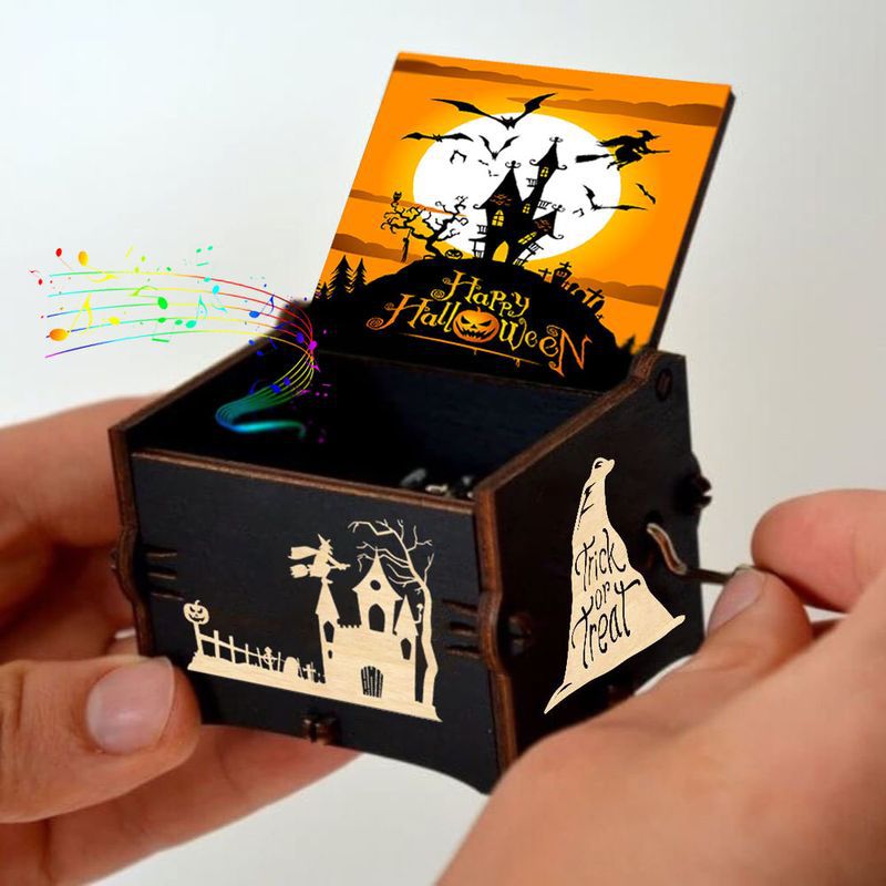 The Best Family Gift - Happy Halloween- Colorful Music Box