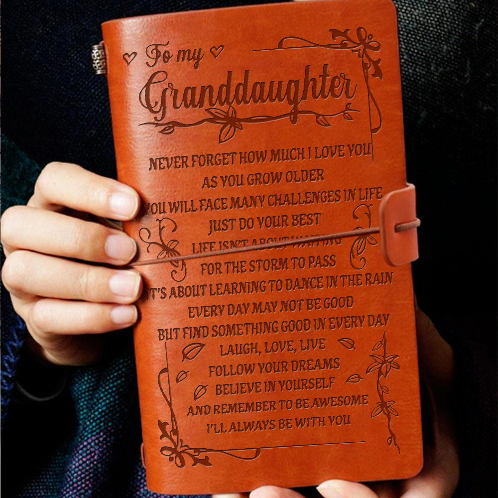 To Granddaughter - I'll always be with You  - Vintage Journal