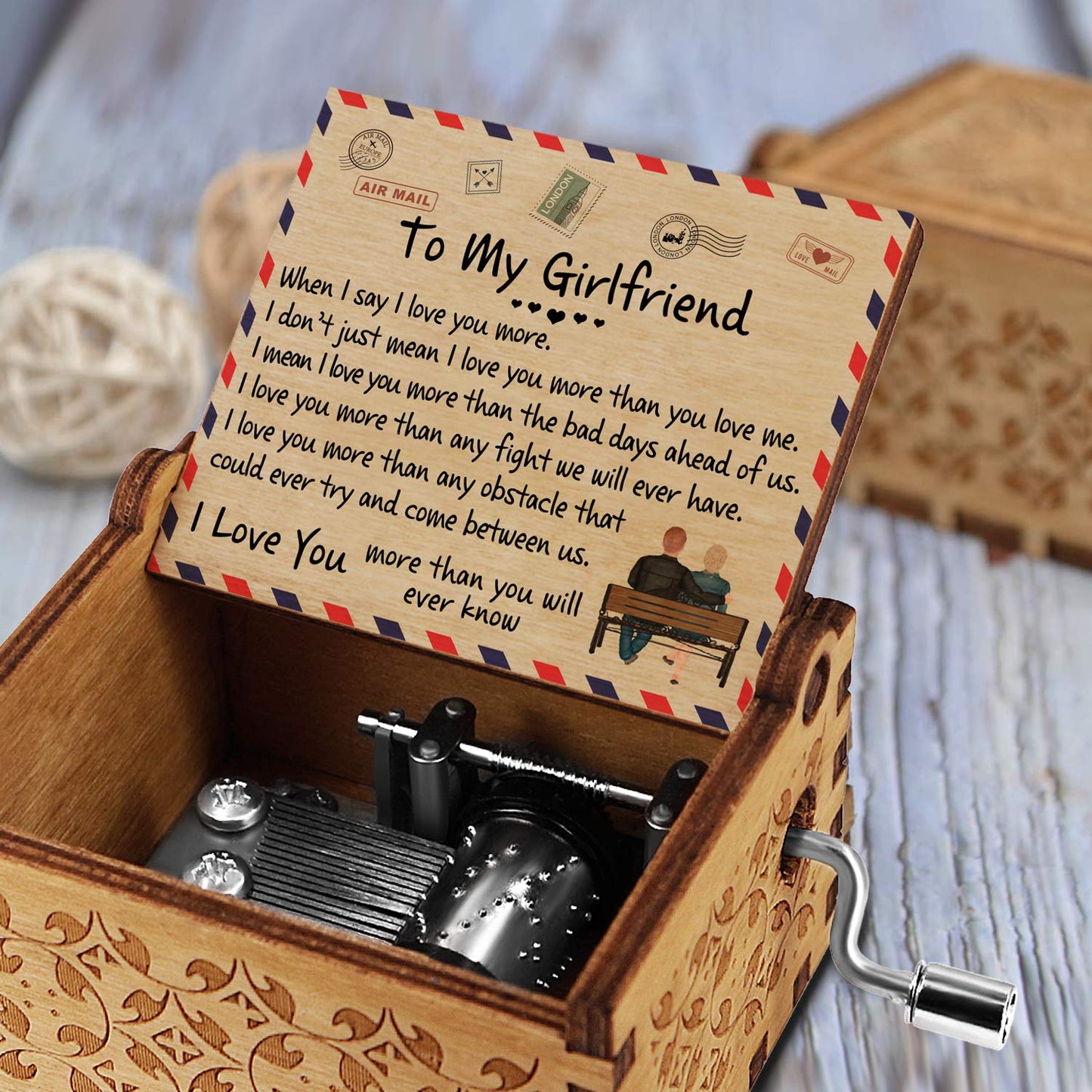 To My Girlfriend-I love you more then the bad days ahend of us-Music Box