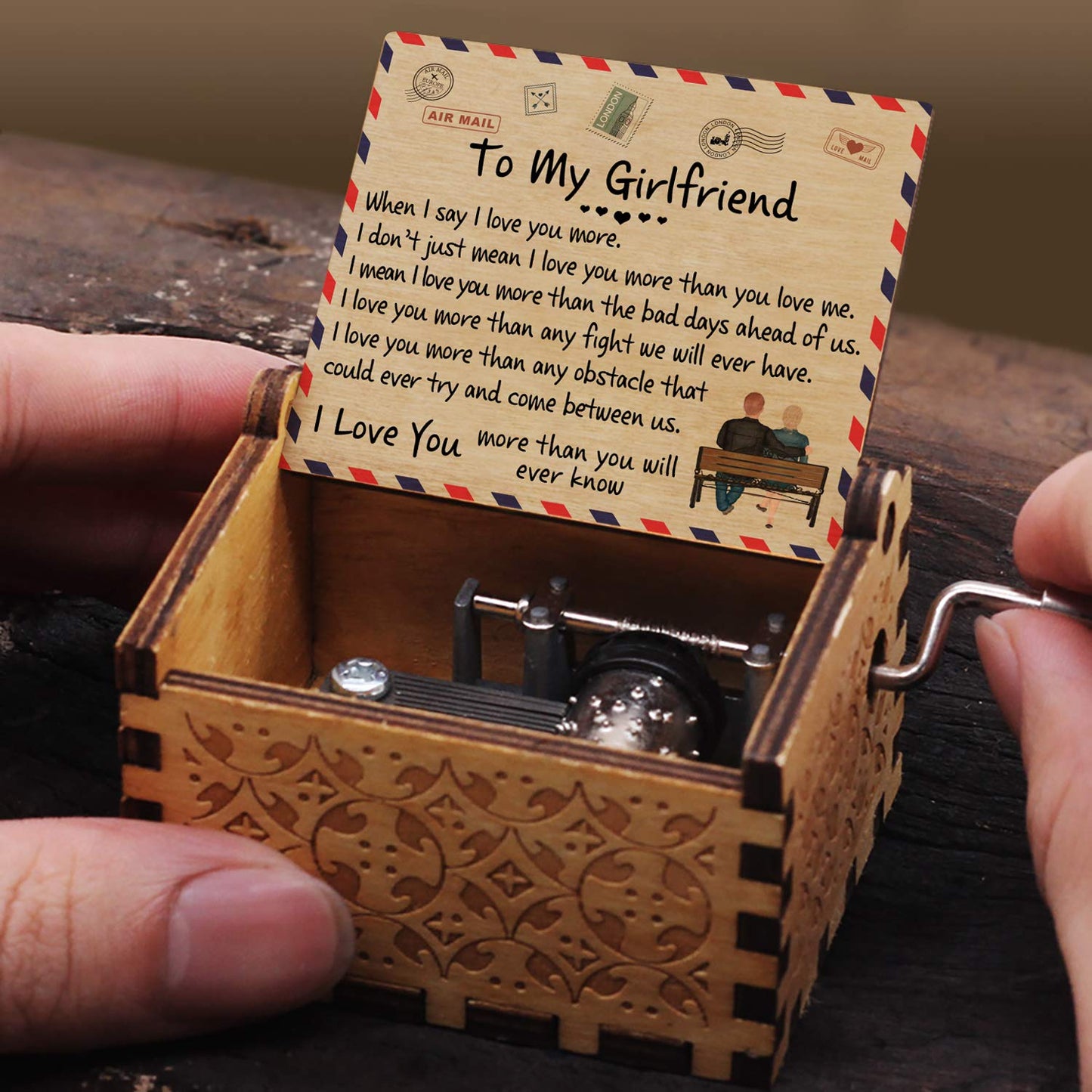 To My Girlfriend-I love you more then the bad days ahend of us-Music Box