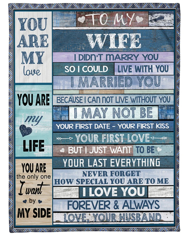 50%OFF Best Gift - Husband To Wife - Your Last Everything - Blanket