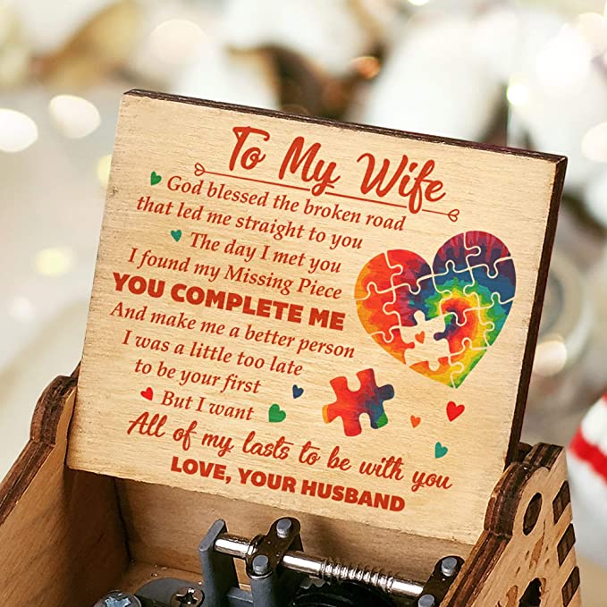 HUSBAND TO WIFE🎁 - YOU COMPLETE ME - Colorful Music Box