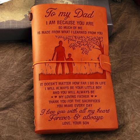 Son To Dad - I am because you are - Vintage Journal