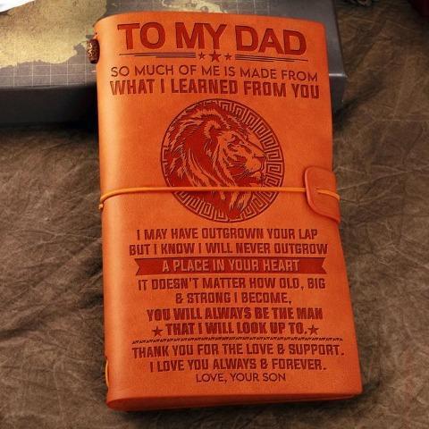 Son To Dad - I love you always & forever - Vintage Journal