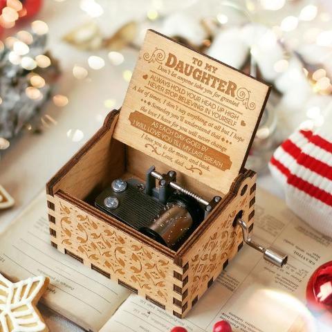 Dad To Daughter ( Never Stop Believing In Yourself ) Engraved Music Box