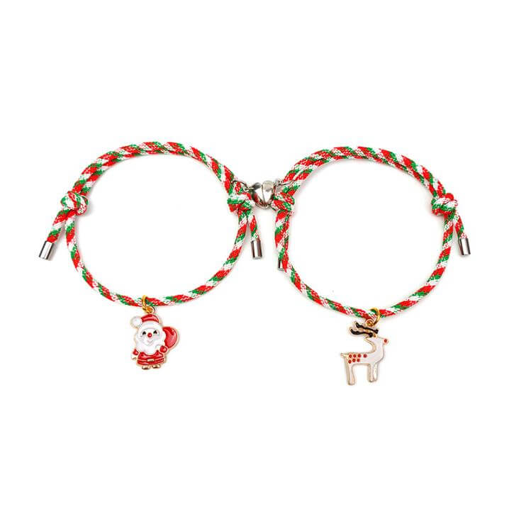 🎅Christmas Bracelets for BFF Couple (Magnetic Heart)