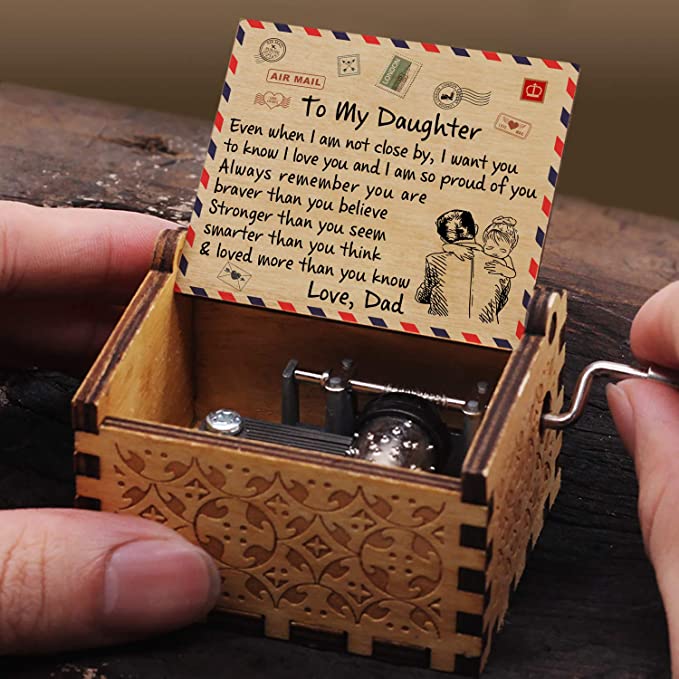 Dad To Daughter🎁- loved more than you know - Colorful Music Box