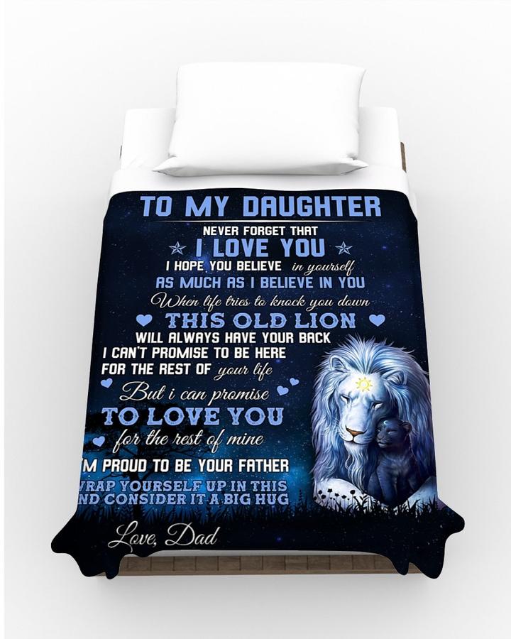 50% OFF Best Gift 🎁 Dad To Daughter, I LOVE YOU - Blanket