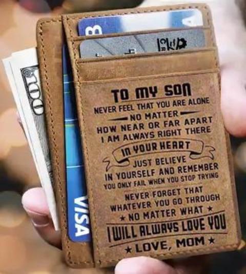 Card Wallet - Son, Mom Will Always Love You