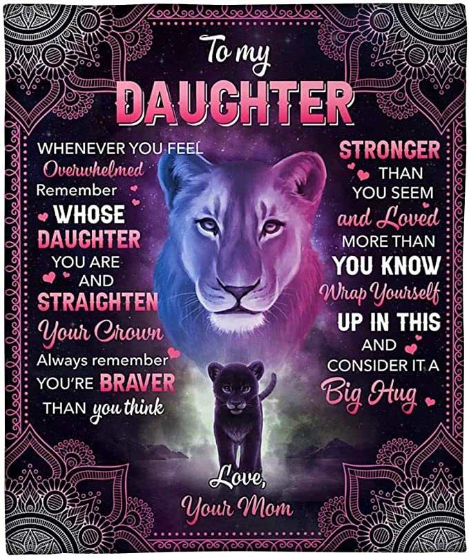 50% OFF Best Gift 🎁Mom To Daughter, Straighten Your Crown - Blanket